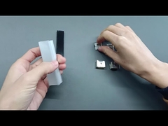 Profilé en aluminium LED régulier K15 avec couvercle PC noir pour profil en aluminium de bande LED