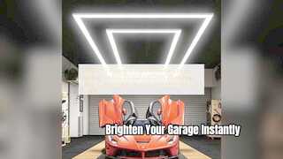Système d'éclairage de garage modulaire à lumières hexagonales LED 340 W