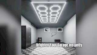 Système d'éclairage de garage à LED hexagonal ultime
