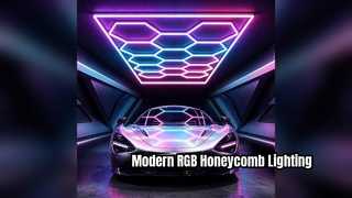 14 lumières LED RVB hexagonales améliorent instantanément votre espace.