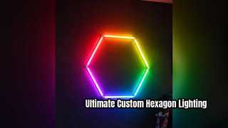 Améliorez votre espace avec des lumières LED hexagonales RVB