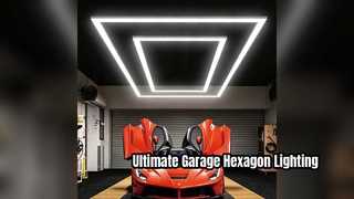 Améliorez votre garage avec un éclairage LED hexagonal de 340 W