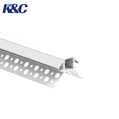 Bon prix 6061-T6 Aluminum Alloy LED Plasterboard Profile with Integrated Diffuser and Sandblasting Oxidation for Uniform Lighting en ligne