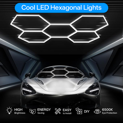 Bon prix K & C hexagone lumière LED plafond mur détaillant Studio chic atelier lumière bricolage LED nid d'abeille voiture atelier Garage travail lumière en ligne