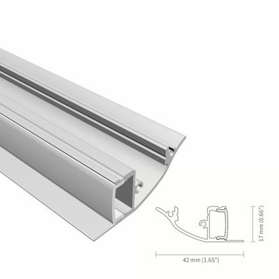 Bon prix 6063 revêtement de jet mené fixé au mur du gypse K59 de cloison sèche de profil d'alliage en ligne
