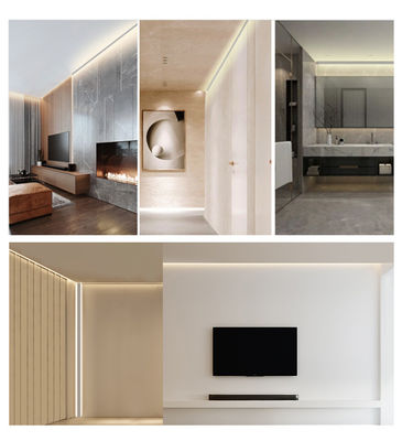 6063 T5 Profil aluminium d'angle en alliage LED avec diffuseur PMMA et températeur T3-T8 pour l'installation de bande LED