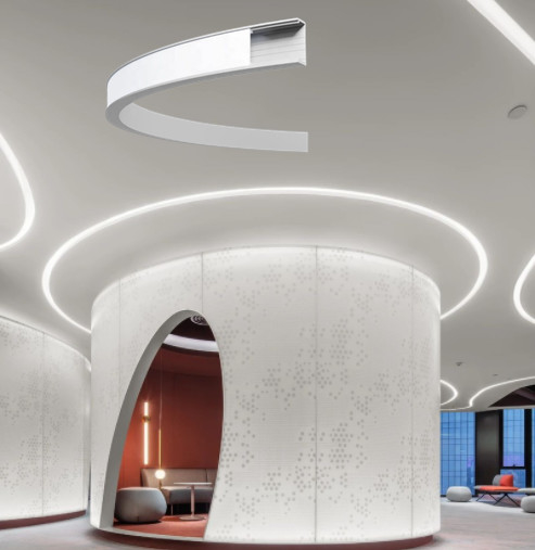 LED Strip Aluminium Profile Surface Mounted Super Slim U Channel Flexible Curve Bendable Alu Extrusion Free Samples