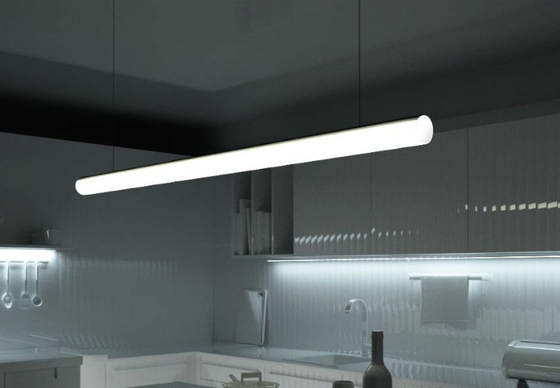 Le diamètre en aluminium rond suspendu du profil 30mm 60mm 120mm de LED avec la couverture diffuse par PC a mené la lumière de bande