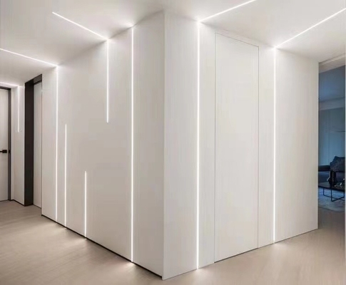 Le gypse enfoncé de plâtre de cloison sèche a mené la lumière en aluminium du profil LED dépouille la Manche en aluminium avec la couverture de PC