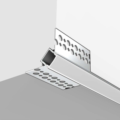 La Manche de profil de plaque de plâtre de LED a enfoncé l'aluminium T5 du gypse 6063 de plâtre de cloison sèche pour la lumière de bande menée