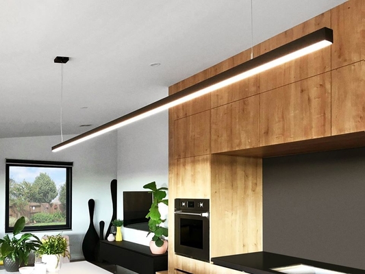 Le logement de lumière superbe suspendu de barre de profil en aluminium de LED U former l'aluminium monté extérieur a expulsé la Manche linéaire