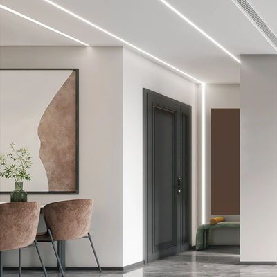 Bon prix Les bandes d'éclairage de plafond ont mené la Manche enfoncée par profil d'aluminium de gypse de cloison sèche de plaque de plâtre en ligne