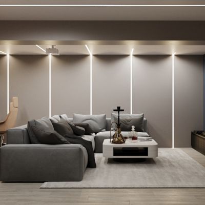 Le mur anodisé a enfoncé le profil de plaque de plâtre de LED pour la cloison sèche de mur de gypse