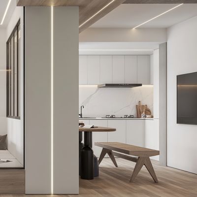 Sablage en aluminium enfoncé décoratif du profil W16.9mm de PMMA LED