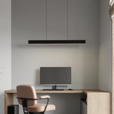 D'intérieur en aluminium mince anodisé de profil de 9.8*44.3mm suspendu