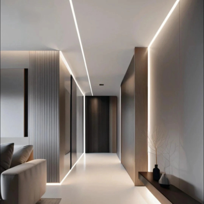 profil en aluminium de LED enfoncé par 75*35mm pour le bureau
