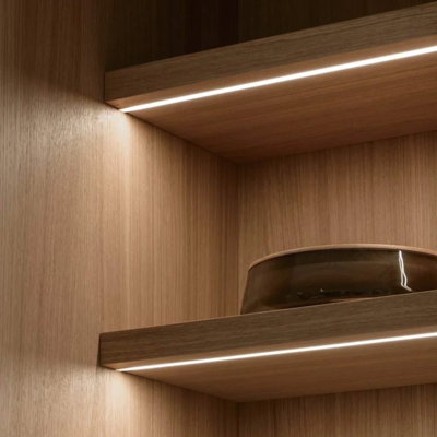 IP44/20 Anodized Wall LED Profiles Extruded With Acrylic Diffuser For Stair And Corner Lighting