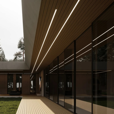 Width16*High6mm a à plat monté le profil en aluminium de bande de LED avec la couverture de diffuseur de PC