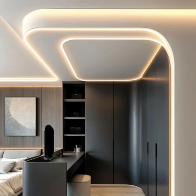 Bon prix 90 degrés 2.5m 3m que la triangle IP65 a givré la Manche de LED pour le coin ont mené le profil en aluminium en ligne