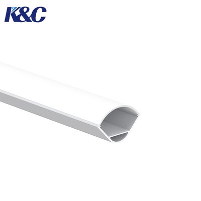 Bon prix 6063 L'alliage d'aluminium LED bande profilé en aluminium avec installation à 90° et oxydation par sablage en ligne