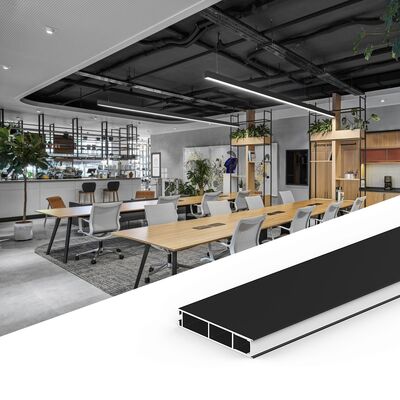 Bon prix Profil d'aluminium à bande LED de longueur personnalisée avec alliage d'aluminium 6063 et revêtement en poudre pour lampe à bande LED en ligne