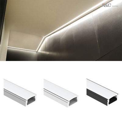 Bon prix 6063 T5 Aluminium Alloy LED Strip Channel avec 50000 heures de travail et W17.0*H9.0mm Taille pour montage en surface en ligne