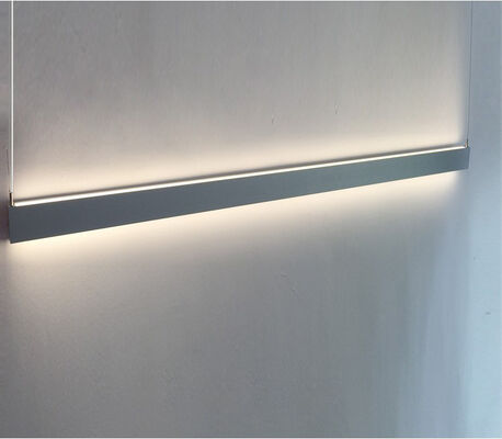 Bon prix 6063 T5 Aluminium Alloy LED Strip Profil d'aluminium avec dimensions W27.3*H35mm pour une installation en surface et en suspension en ligne