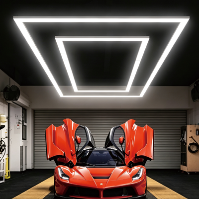 Bon prix 340W LED Hexagonal Light Connectable Modulaire Panneaux de nid d'abeille Système d'éclairage de plafond Conçu pour le garage Gym Atelier et bureau en ligne