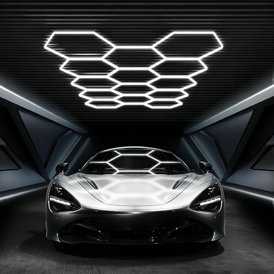 Lumière hexagonale LED Système d'éclairage à panneau hexagonal Modulaire Connectable Lumières de plafond de nid d'abeille Pour la maison Garage Studio Bureau