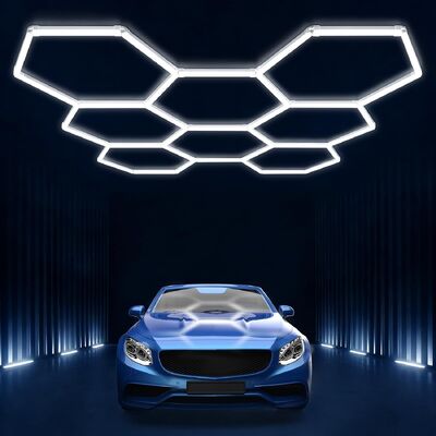 Bon prix Lumière hexagonale LED Système d'éclairage à panneau hexagonal Modulaire Connectable Lumières de plafond de nid d'abeille Pour la maison Garage Studio Bureau en ligne