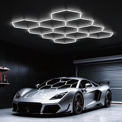Bon prix Lumière hexagonale LED Système d'éclairage à panneau hexagonal Modulaire Connectable Lumières de plafond de nid d'abeille Pour la maison Garage Studio Bureau en ligne