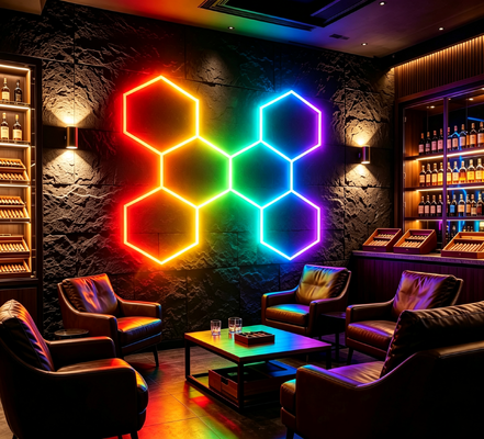 Lampes à champignons hexagonales à LED à courant continu en gros pour l'éclairage des ateliers de détails automobiles