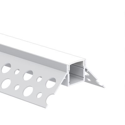 Profil en aluminium de LED pour l'éclairage linéaire mené enfoncé de coin de mur de gypse de cloison sèche de profil