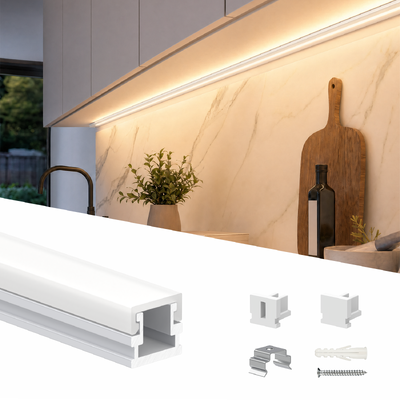 Profil en aluminium anodisé de petite bande de 8*7.5mm LED avec des montures