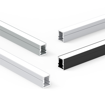 Service de découpe de pièces montées en surface par extrusion d'aluminium sablé de la série K3 6000 pour les canaux de bande lumineuse LED