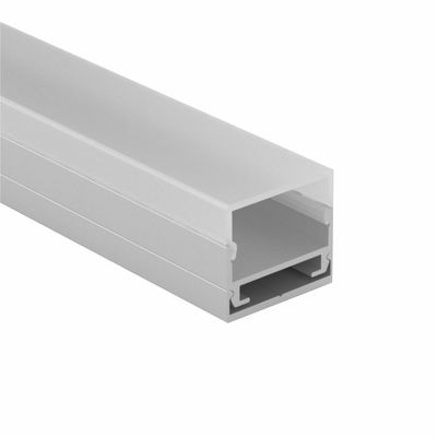 Le bâti carré de surface de forme a anodisé le profil en aluminium de bande de LED avec la couverture de duffuser de PC