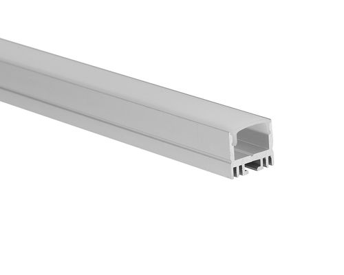 Costume en aluminium mené de profil de bande en aluminium du canal LED pour la bande de 12mm avec la couverture de diffuseur de PC