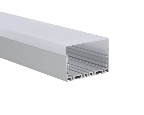 Bon prix profil en aluminium d'extrusion d'intérieur de 75*50mm pour l'éclairage de bande mené en ligne
