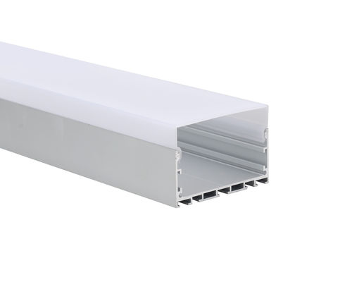 Bon prix Extrusion légère linéaire 75x50mm avec le profil en aluminium de bande de la couverture LED de PC en ligne