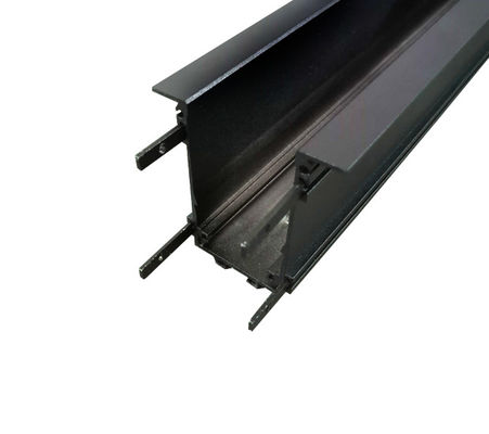 Bon prix Black Hanging System LED Magnetic Track Light Profiles Channel Sector Recessed Kit DC24V en ligne