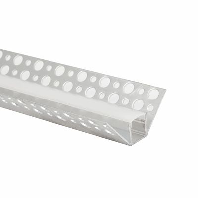 Anodized Recessed LED Plasterboard Profile Extruded For Commercial And Decorative Linear Lighting