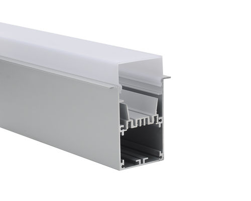 Anodized UP Pendent LED Profiles Housing With PC Led Diffuser For Architecture Home Linear Lighting System