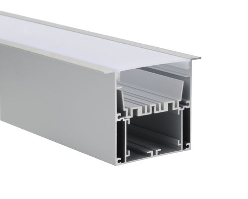 Anodized UP Pendent LED Profiles Housing With Clear Matter Semi-Clear Led Diffuser For Architecture Home Linear Lighting