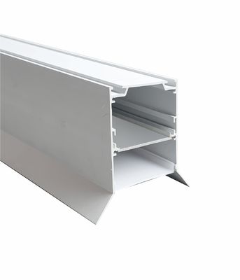 Indoor Pendent LED Profiles Channel With BWF Flexible Diffuser For Architecture Home Linear Lighting System