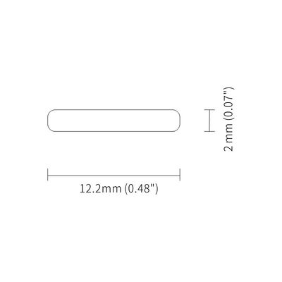 Profil en aluminium fini argenté 6063 T5 de bande de ROHS LED