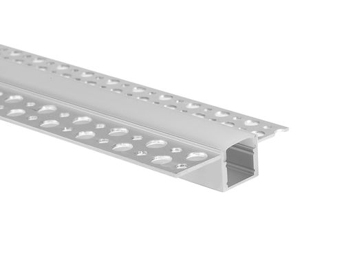 Indoor Recessed LED Plasterboard Profile Extruded With PC PMMA Diffuser For LED Linear Lighting