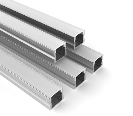 Bon prix Le militaire de carrière a mené le profil en aluminium avec la couverture noire de PC pour le profil en aluminium de bande de LED en ligne