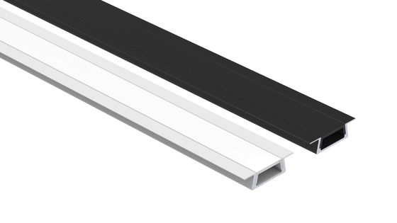 Le profil en aluminium enfoncé de LED 6063 T5 avec la couverture a mené le canal en aluminium