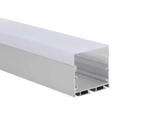 Bon prix Profil en aluminium de bande de W50*H50mm LED sablant la couverture de diffuseur du PC 6063 T5 en ligne
