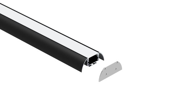 Profil en aluminium mené de bande 6063 T5 avec le diffuseur de PC pour l'éclairage commercial